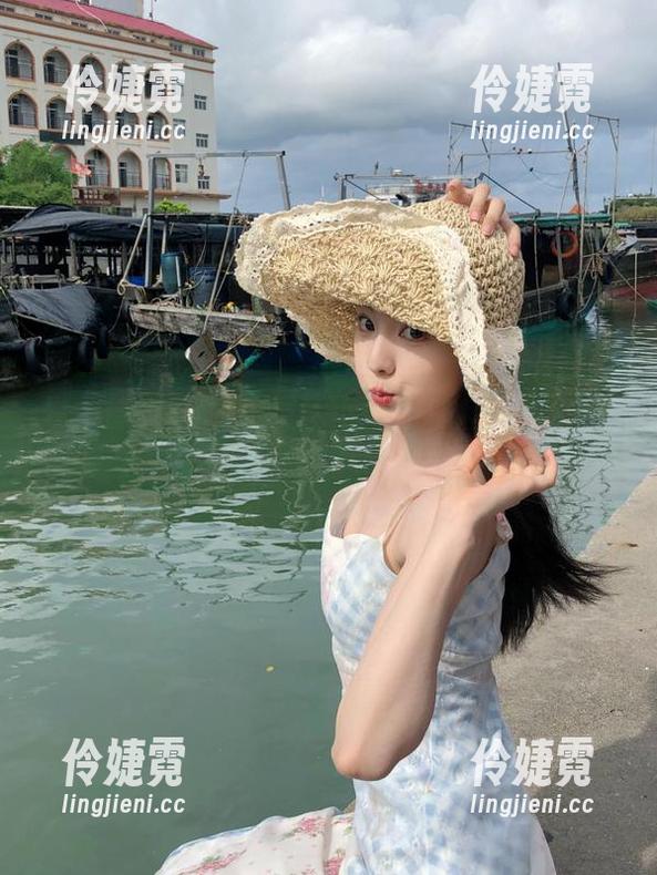 微密圈 - 高清不爱笑的赛琳蓝色蕾丝包臀裙写真，壁纸收藏绝美瞬间-伶婕霓