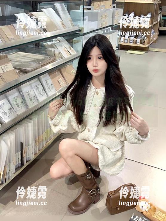 魅妍社 - 米娅Miya更新的皮衣写真集掀起时尚热潮，快来一睹为快！-伶婕霓